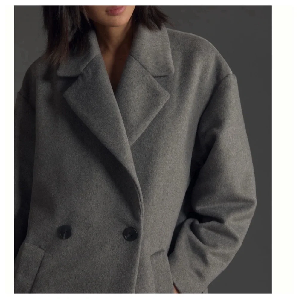 NWT Anthropologie Maeve Relaxed Cocoon Coat - Picture 3 of 15